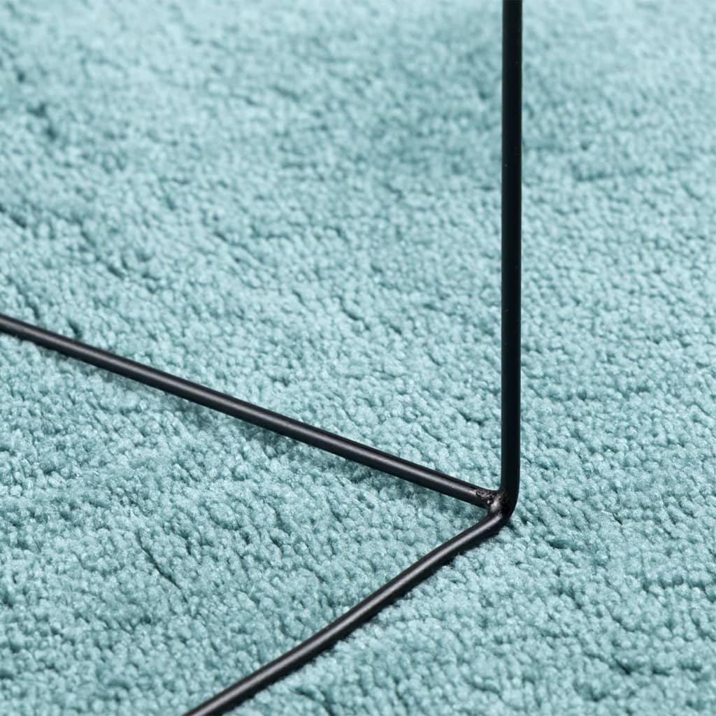 vidaXL Tapis OVIEDO à poils courts vert 200x200 cm
