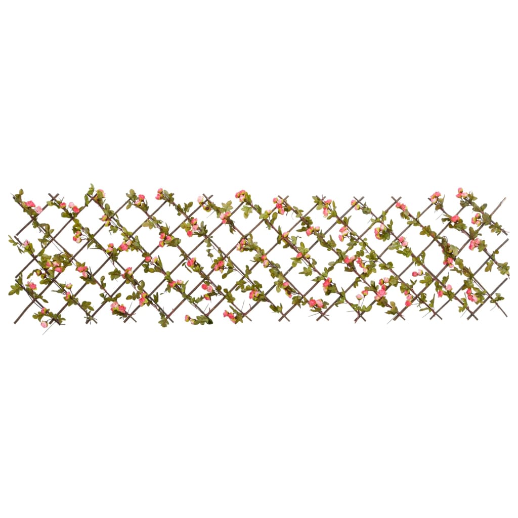vidaXL Treillis de lierre artificiel extensible rose foncé 180x60 cm