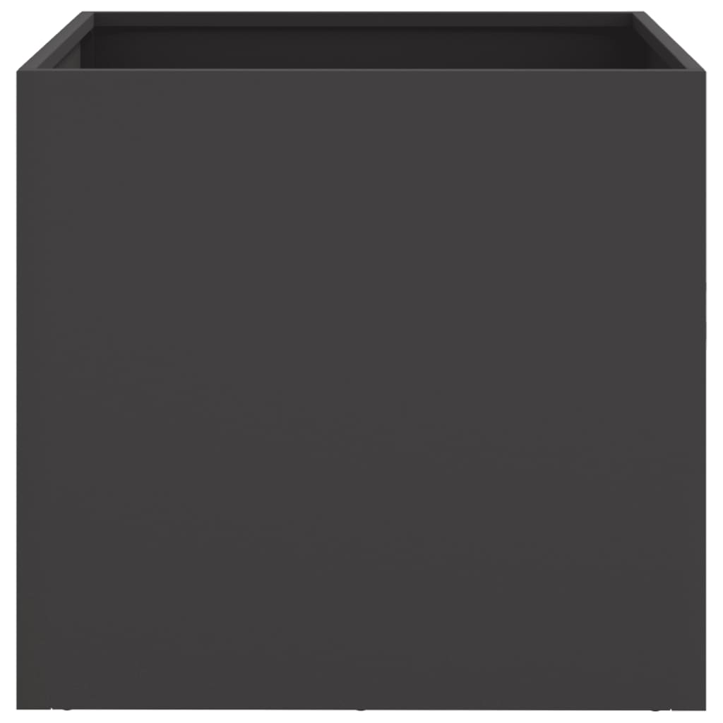 vidaXL Jardinières 2 pcs noir 42x40x39 cm acier
