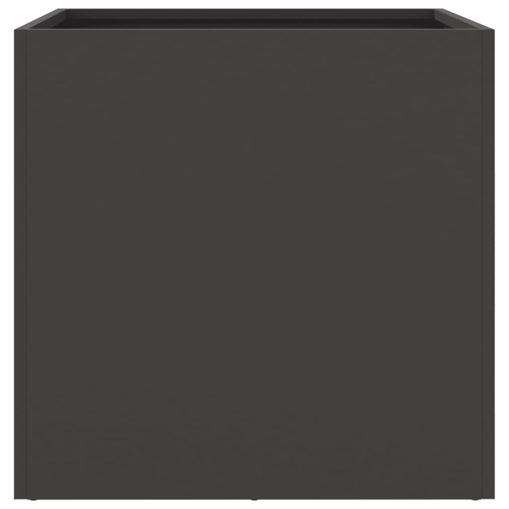 vidaXL Jardinières 2 pcs noir 42x40x39 cm acier