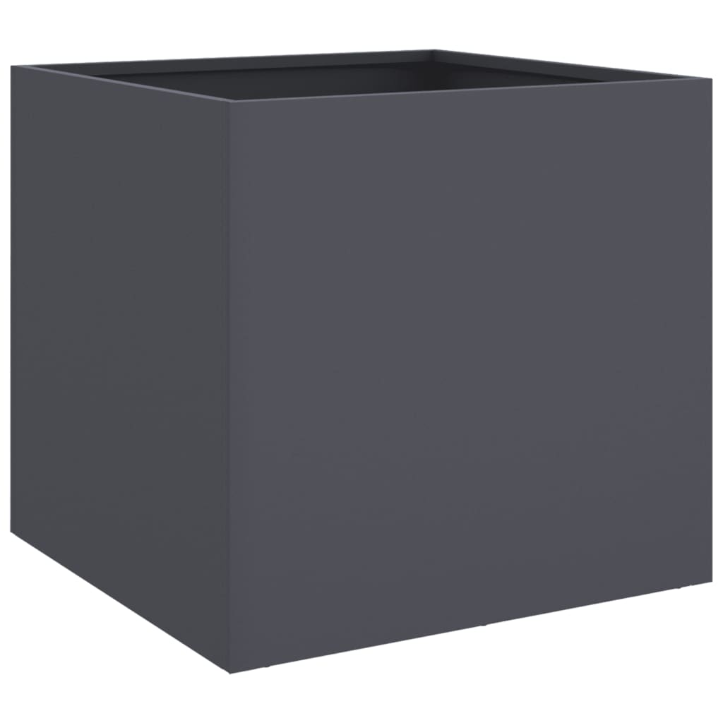vidaXL Jardinières 2 pcs anthracite 42x40x39 cm acier