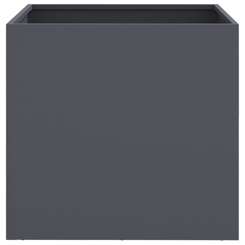 vidaXL Jardinières 2 pcs anthracite 42x40x39 cm acier