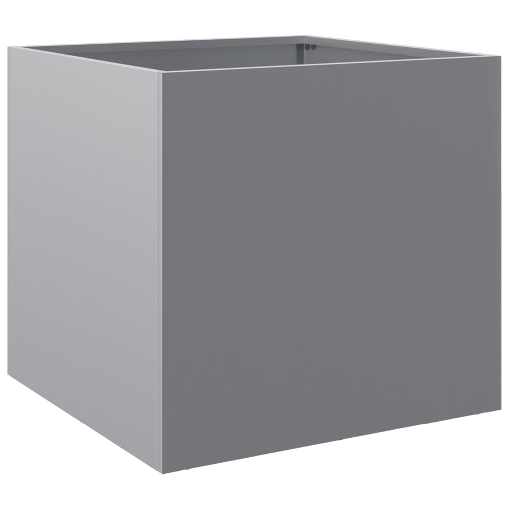 vidaXL Jardinières 2 pcs argenté 42x40x39 cm acier galvanisé