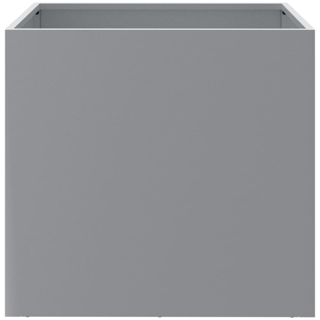 vidaXL Jardinières 2 pcs argenté 42x40x39 cm acier galvanisé