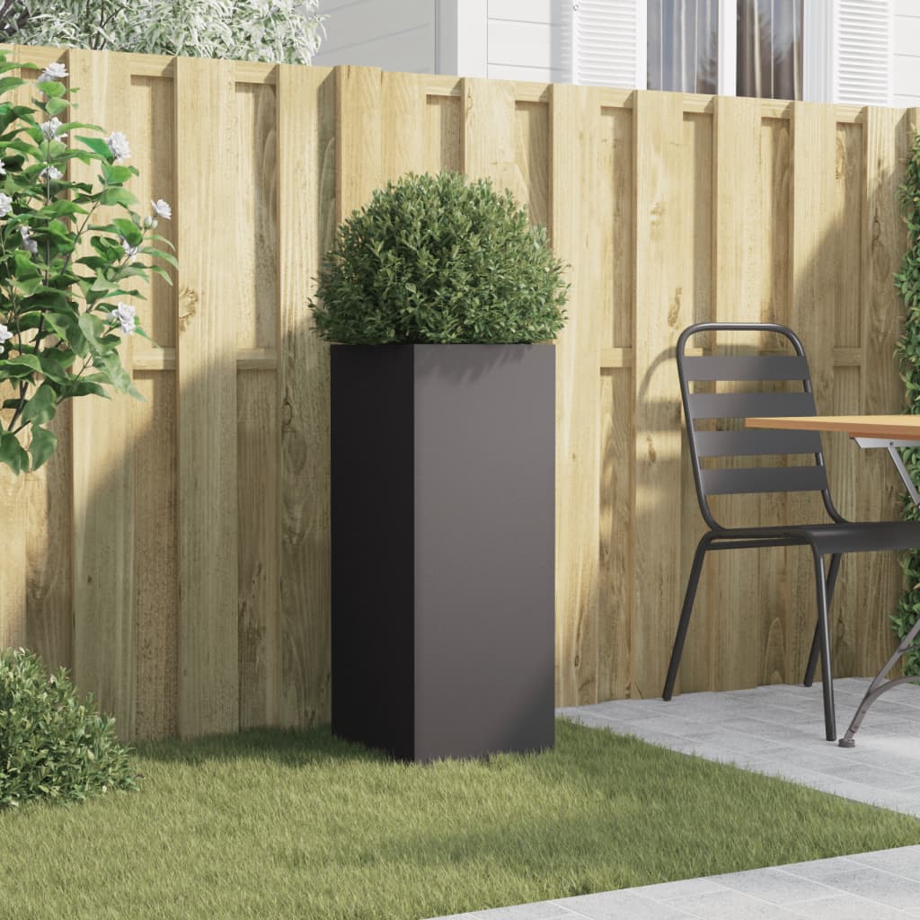 vidaXL Jardinière noir 32x29x75 cm acier