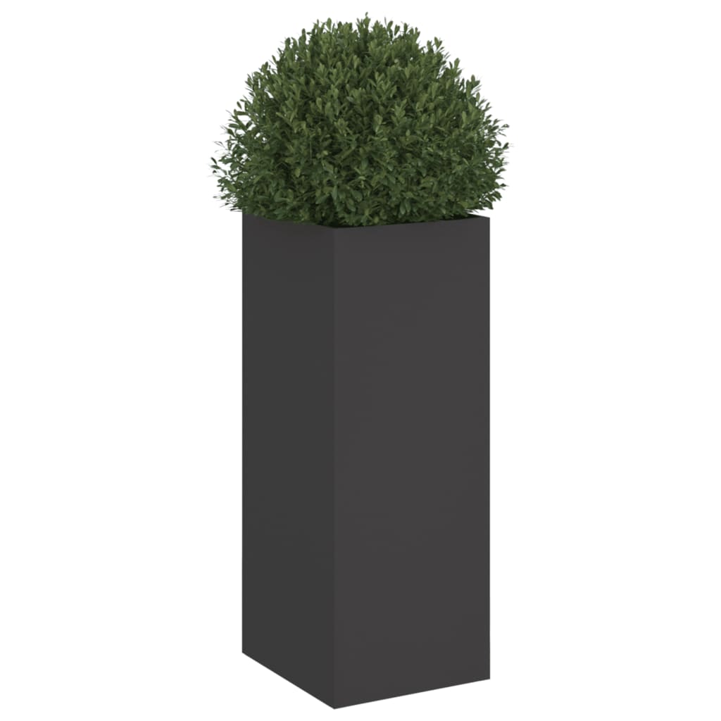 vidaXL Jardinière noir 32x29x75 cm acier