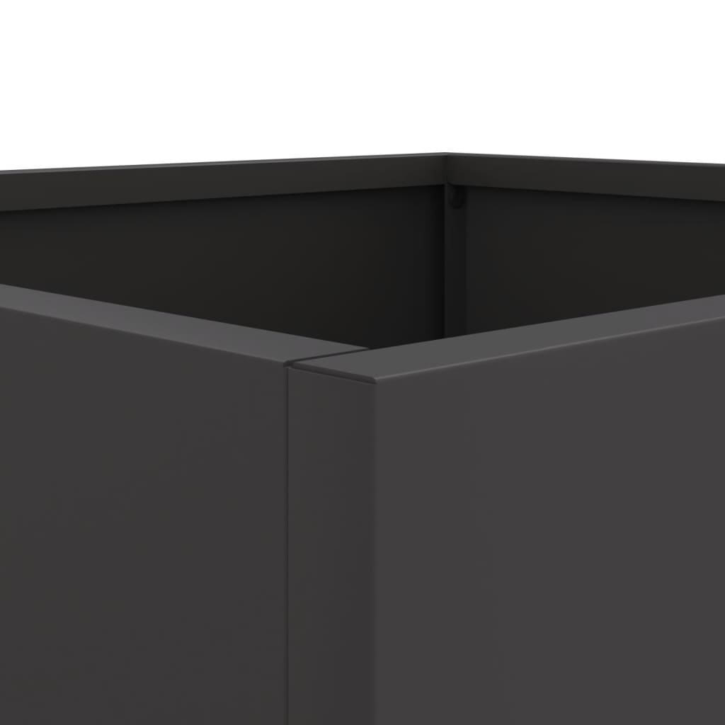vidaXL Jardinière noir 32x29x75 cm acier