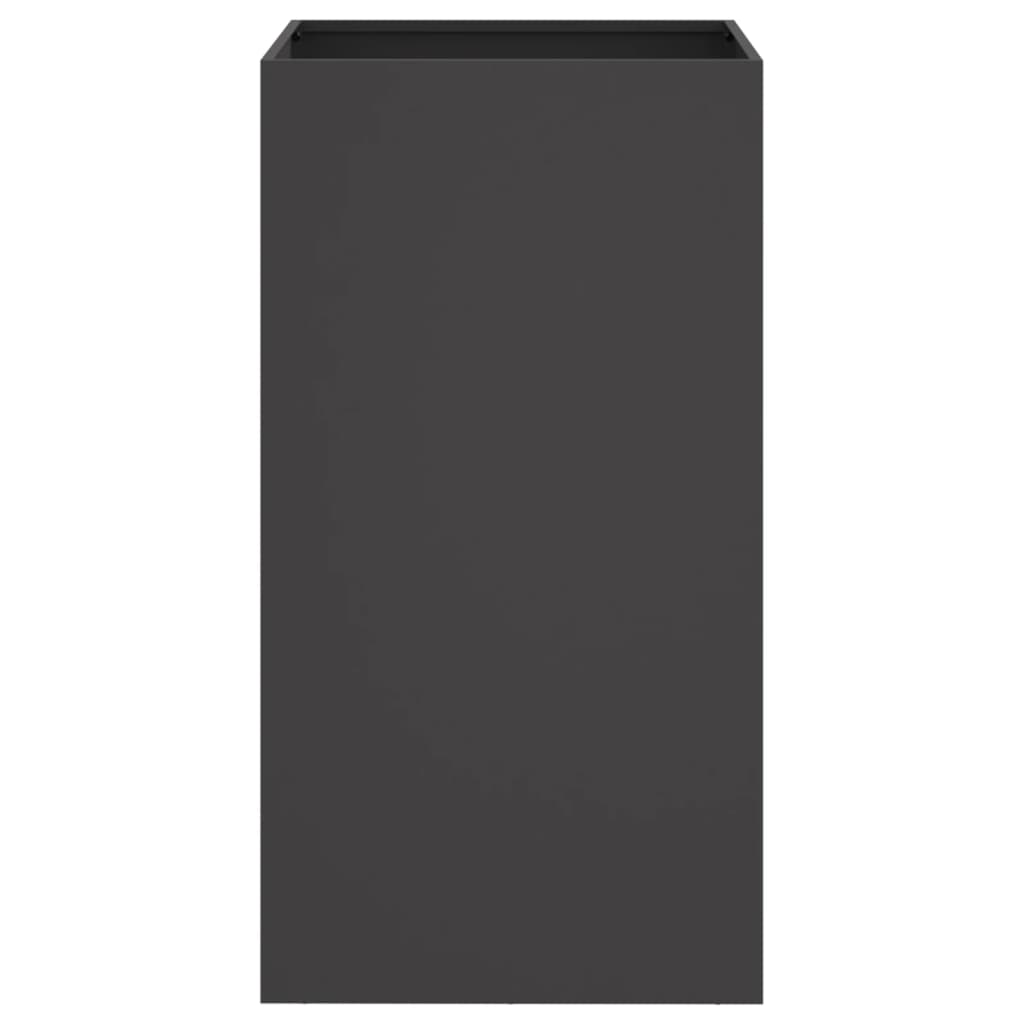vidaXL Jardinière noir 42x38x75 cm acier