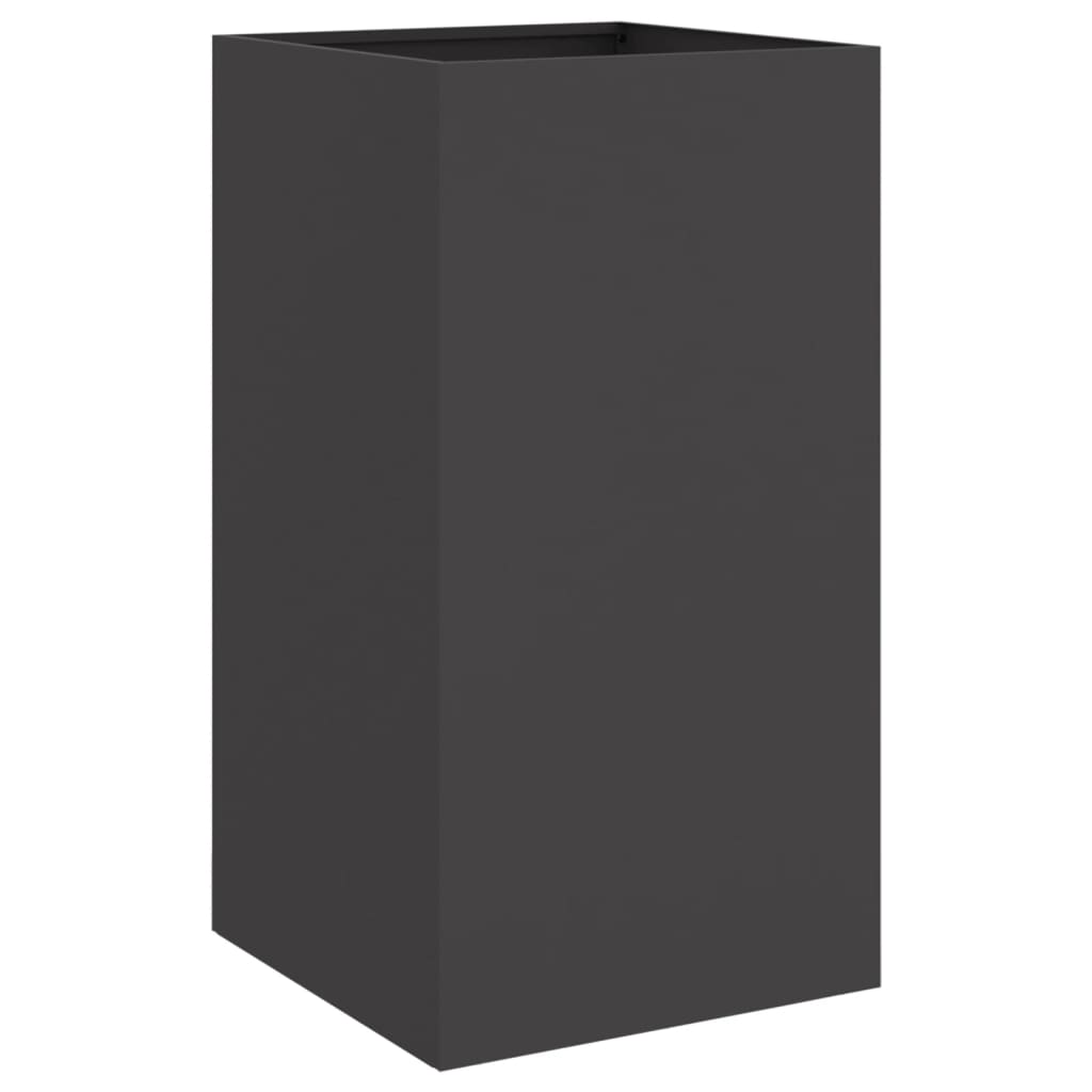 vidaXL Jardinière noir 42x38x75 cm acier