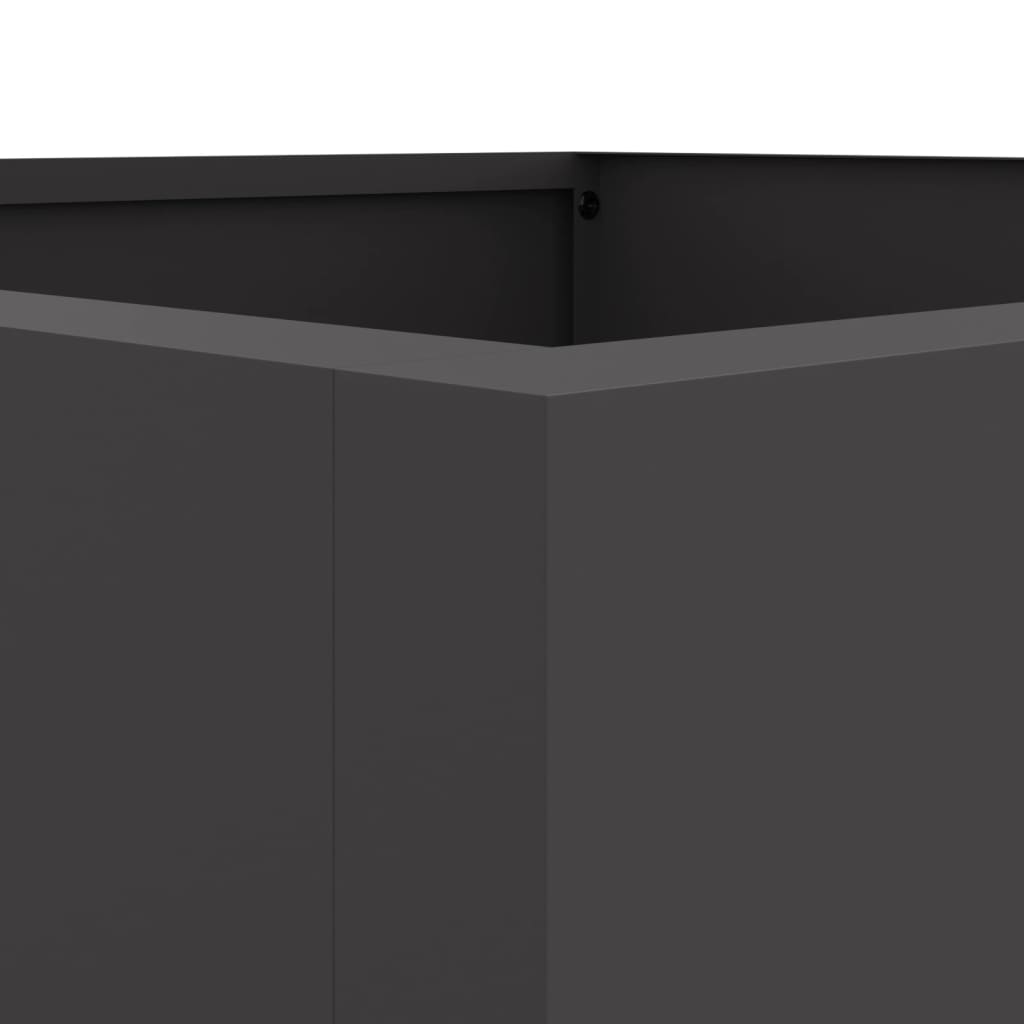 vidaXL Jardinière noir 42x38x75 cm acier