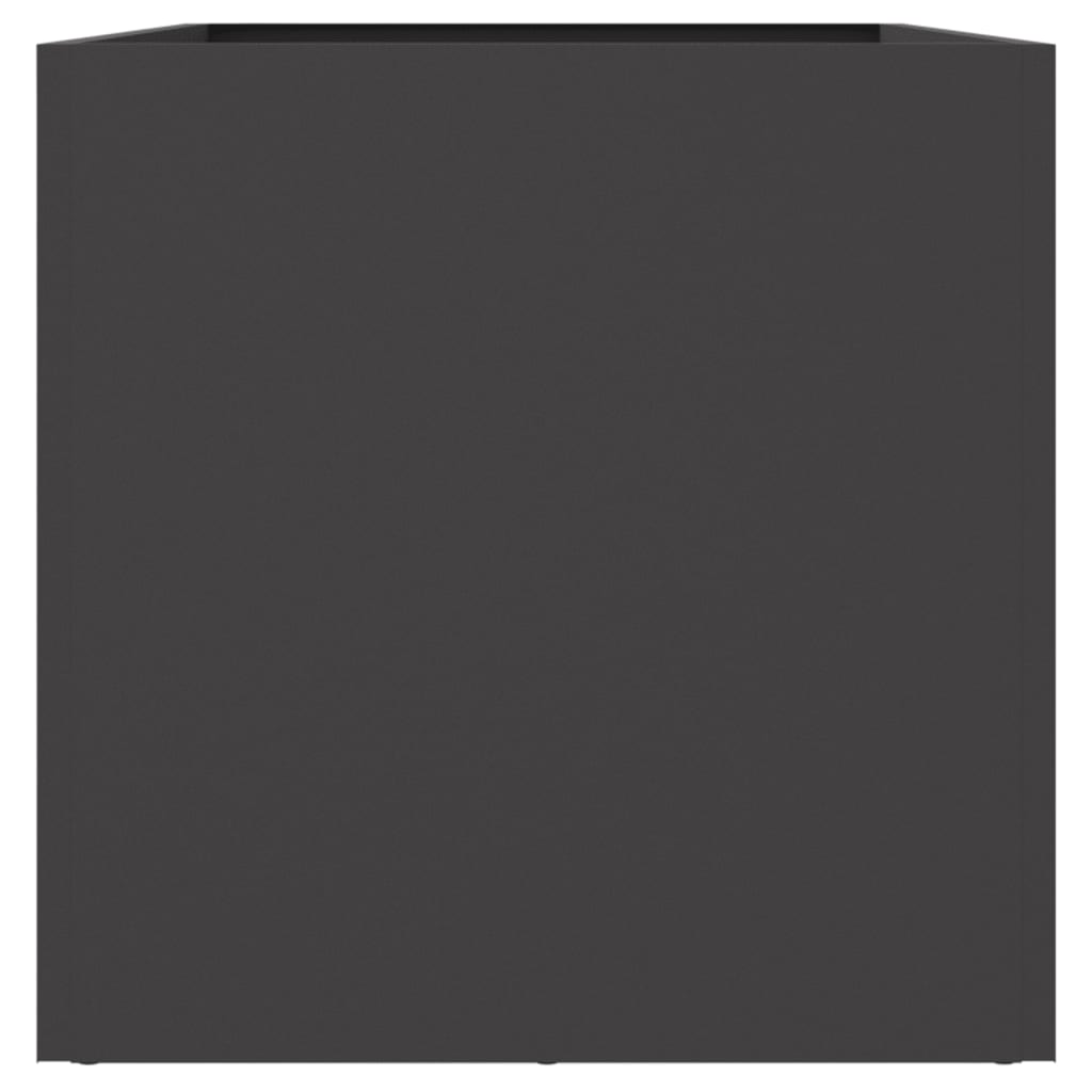 vidaXL Jardinière noir 62x30x29 cm acier
