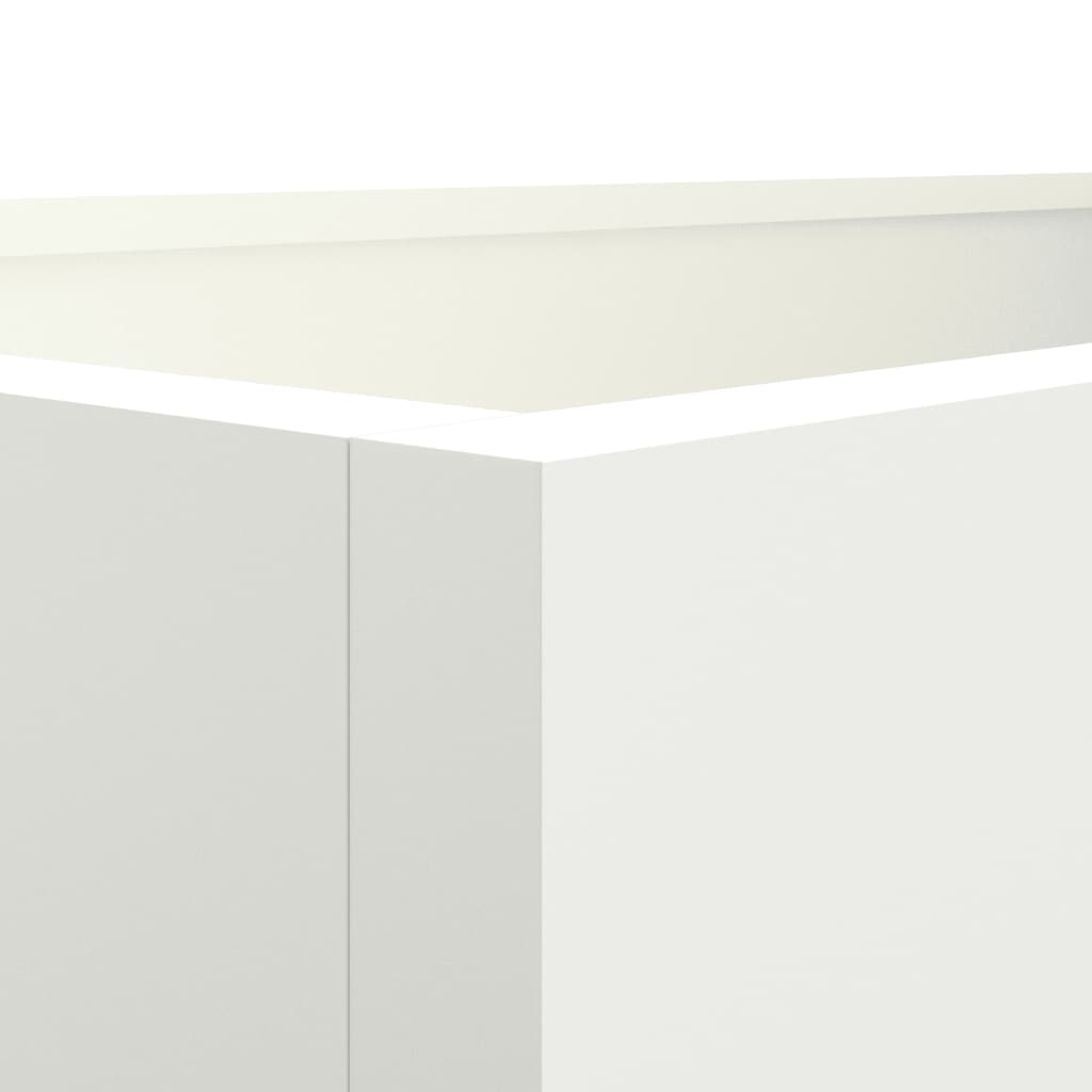 vidaXL Jardinière blanc 62x40x39 cm acier