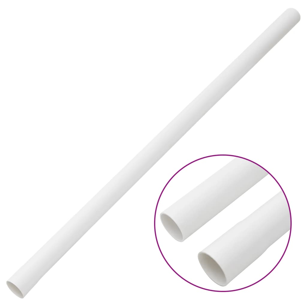 vidaXL Goulottes de câble avec pinces Ø30 mm 10 m PVC
