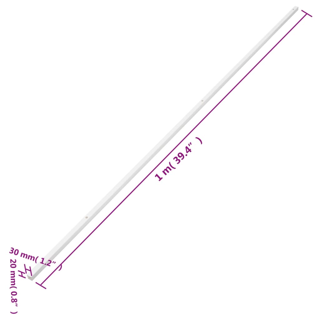 vidaXL Goulotte de câble 30x20 mm 30 m PVC