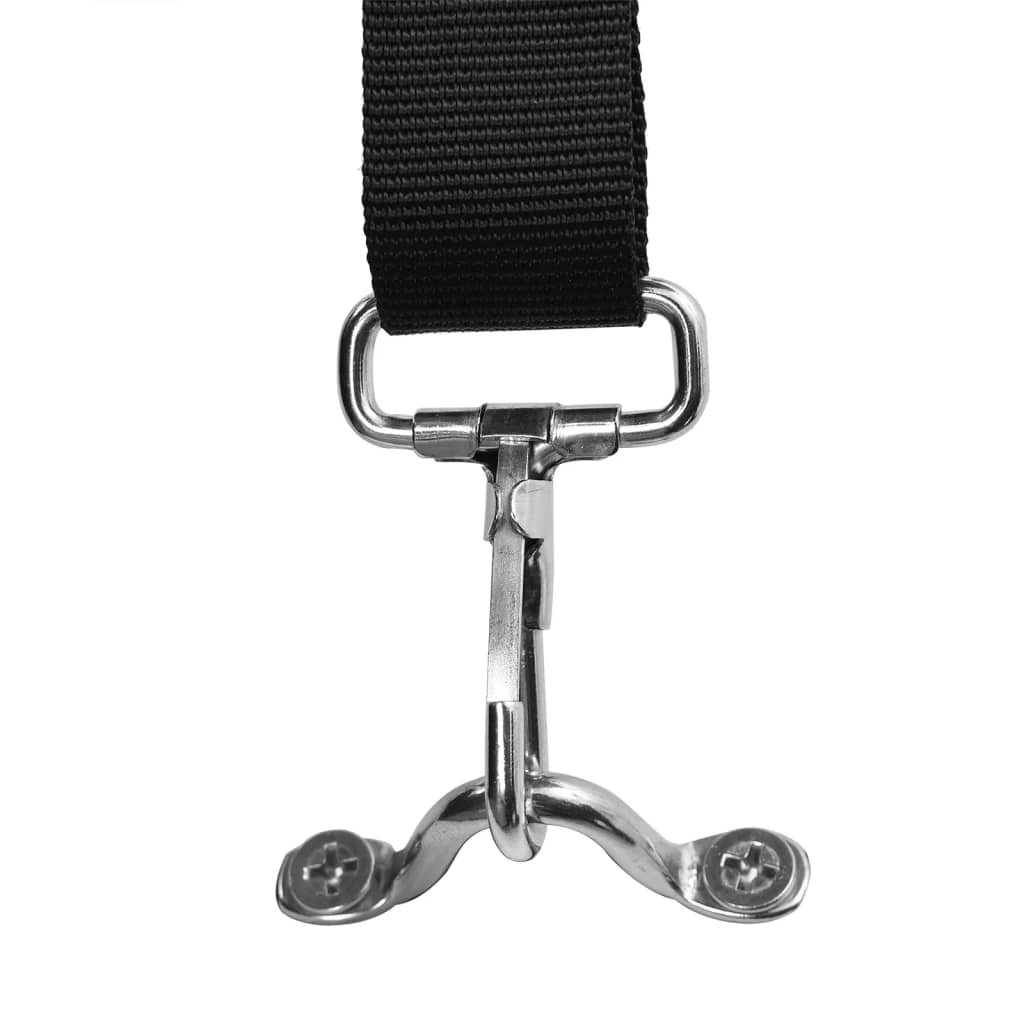 vidaXL Auvent bimini à 3 arceaux noir 184x170x133 cm