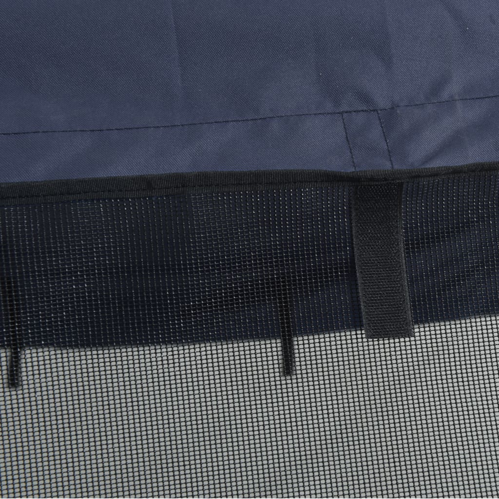 vidaXL Toit bimini à 3 arceaux parois en maille 183x(170-182)x137 cm