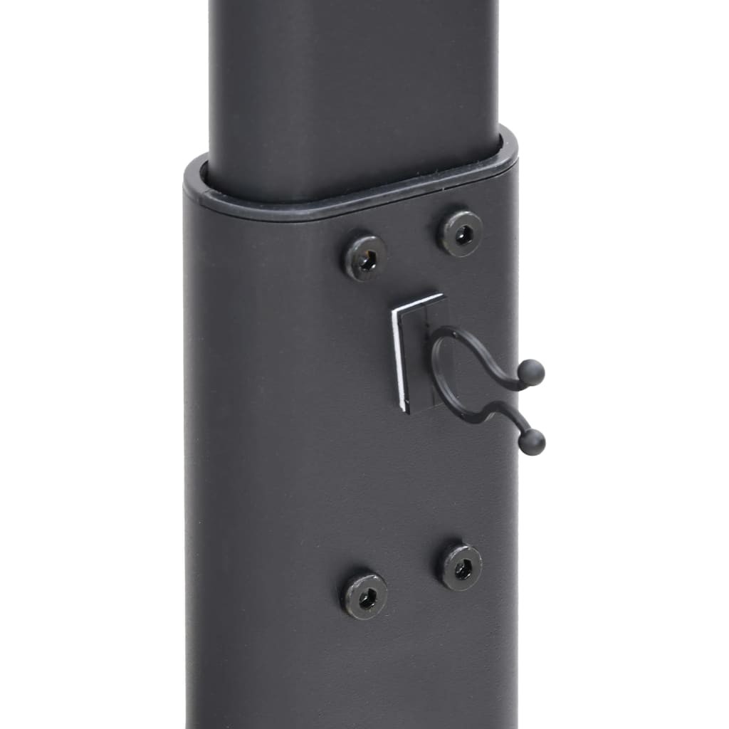 vidaXL Meuble TV d'angle 2 niveaux pour 32-65 pouces noir
