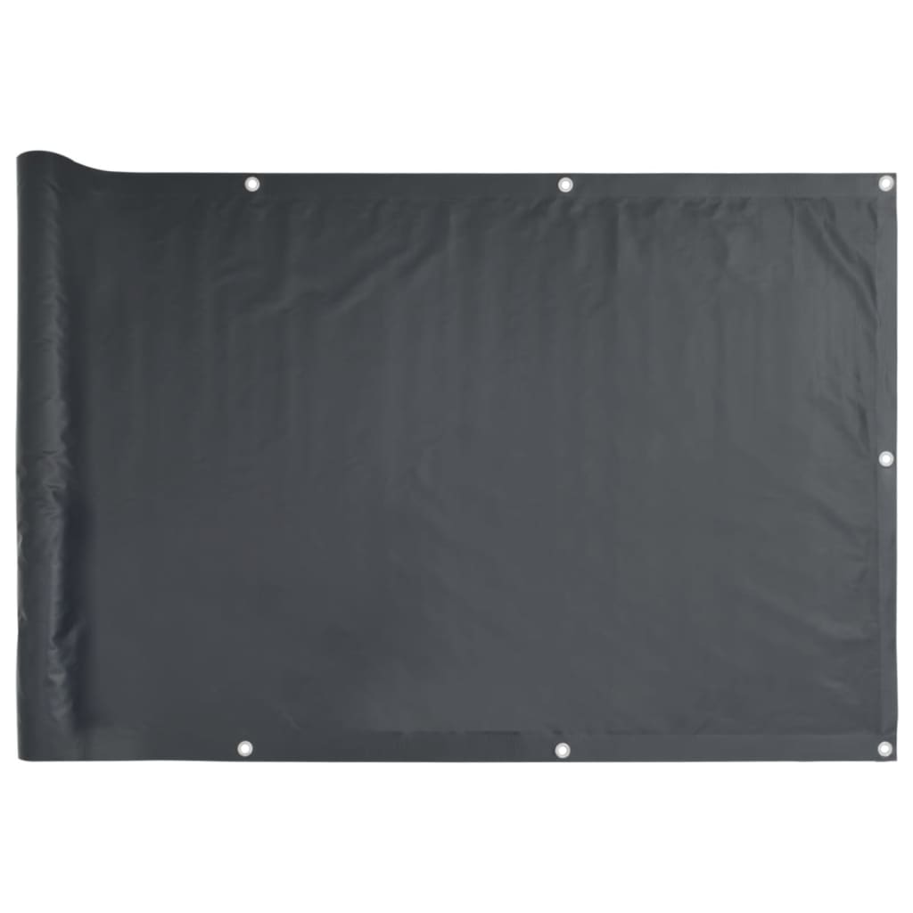 vidaXL Écran d'intimité de jardin anthracite 500x75 cm PVC