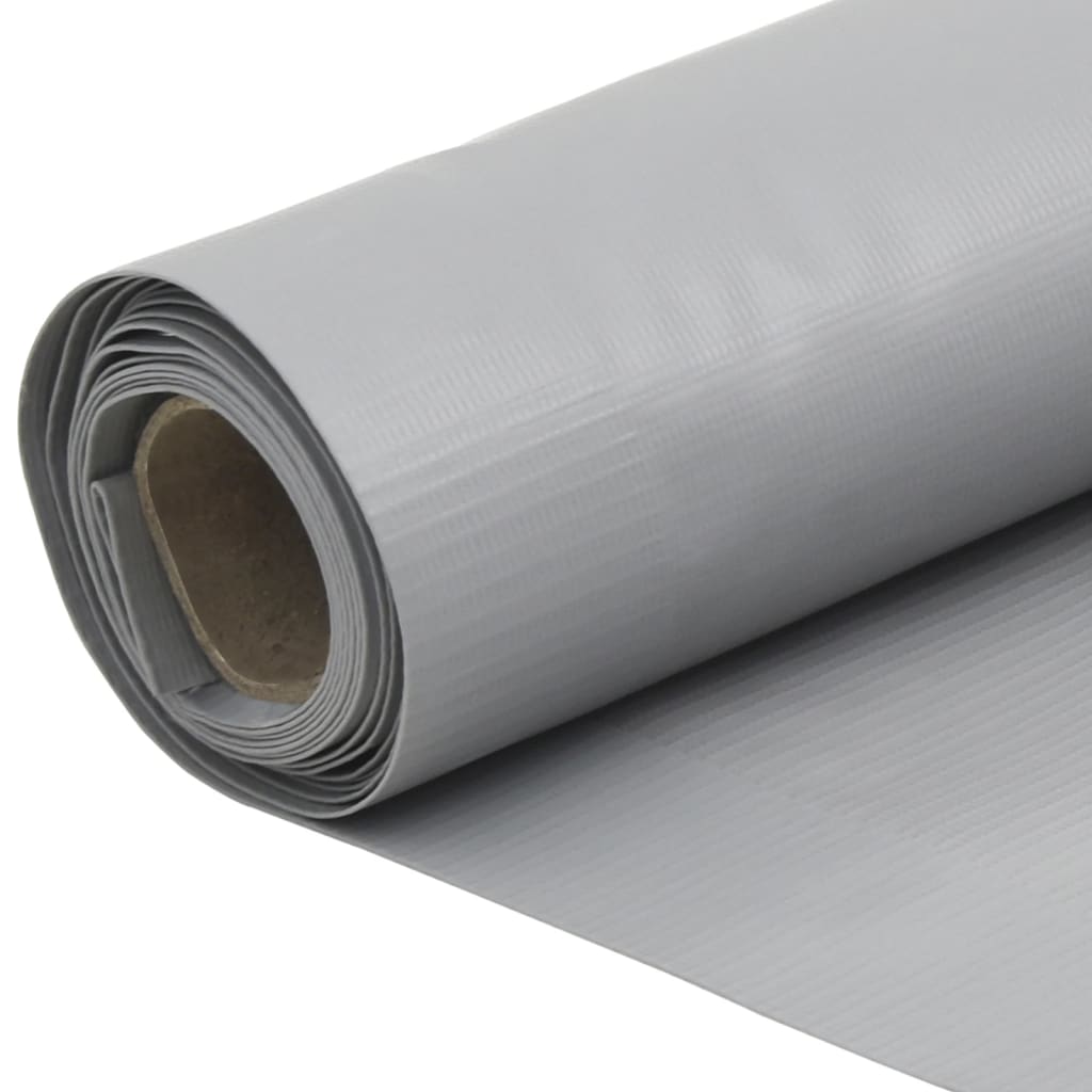 vidaXL Écran d'intimité de jardin gris 500x75 cm PVC