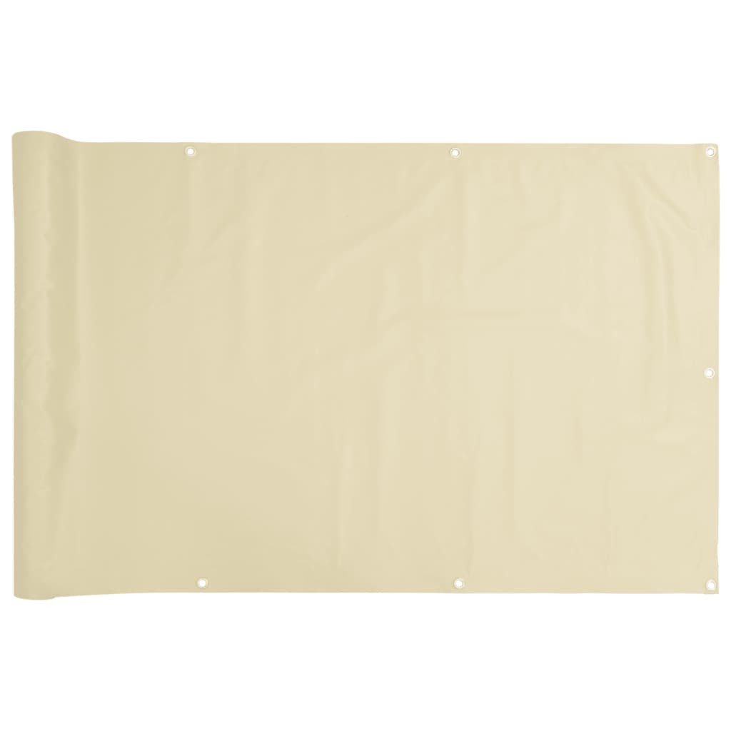 vidaXL Écran d'intimité de jardin crème 300x75 cm PVC