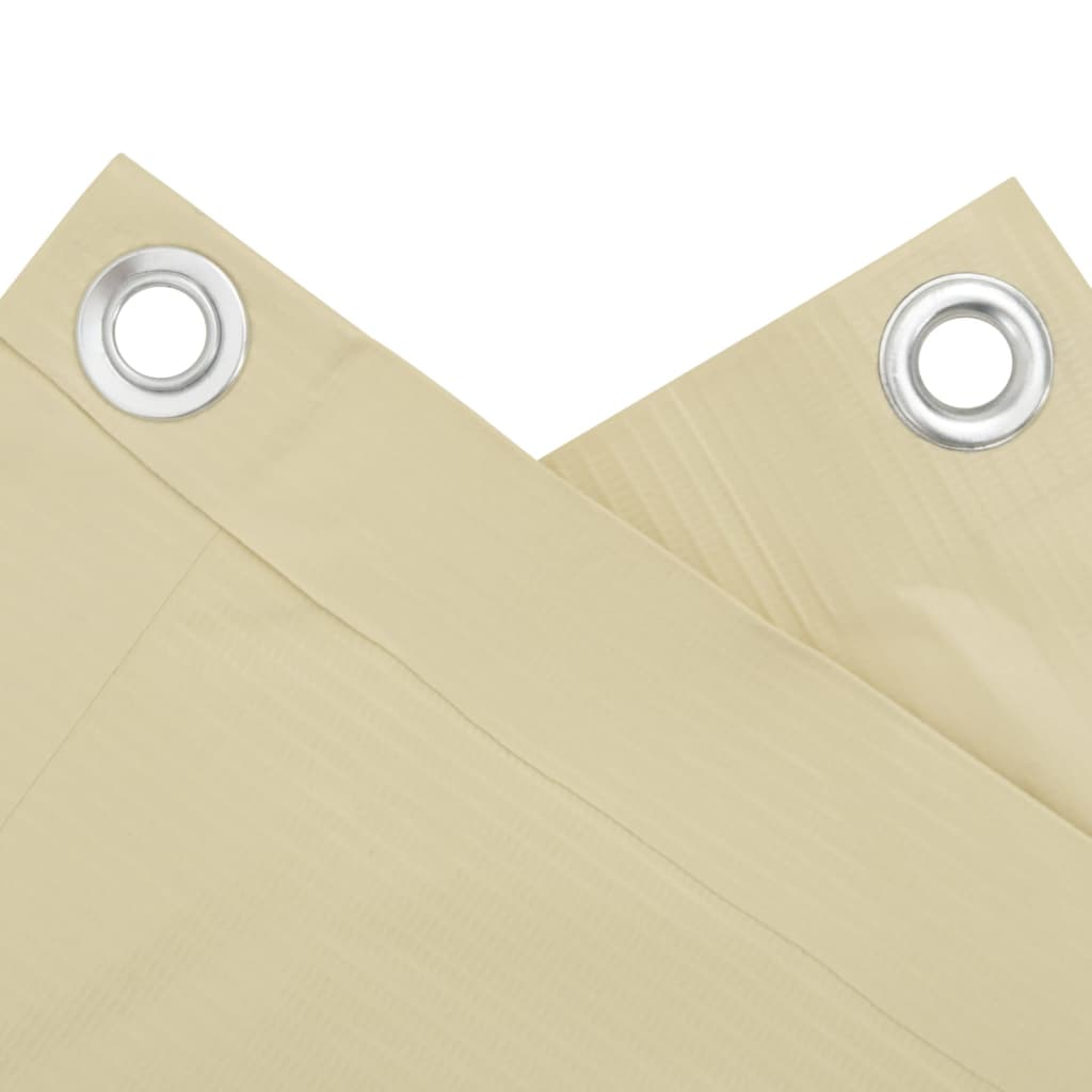 vidaXL Écran d'intimité de jardin crème 300x75 cm PVC