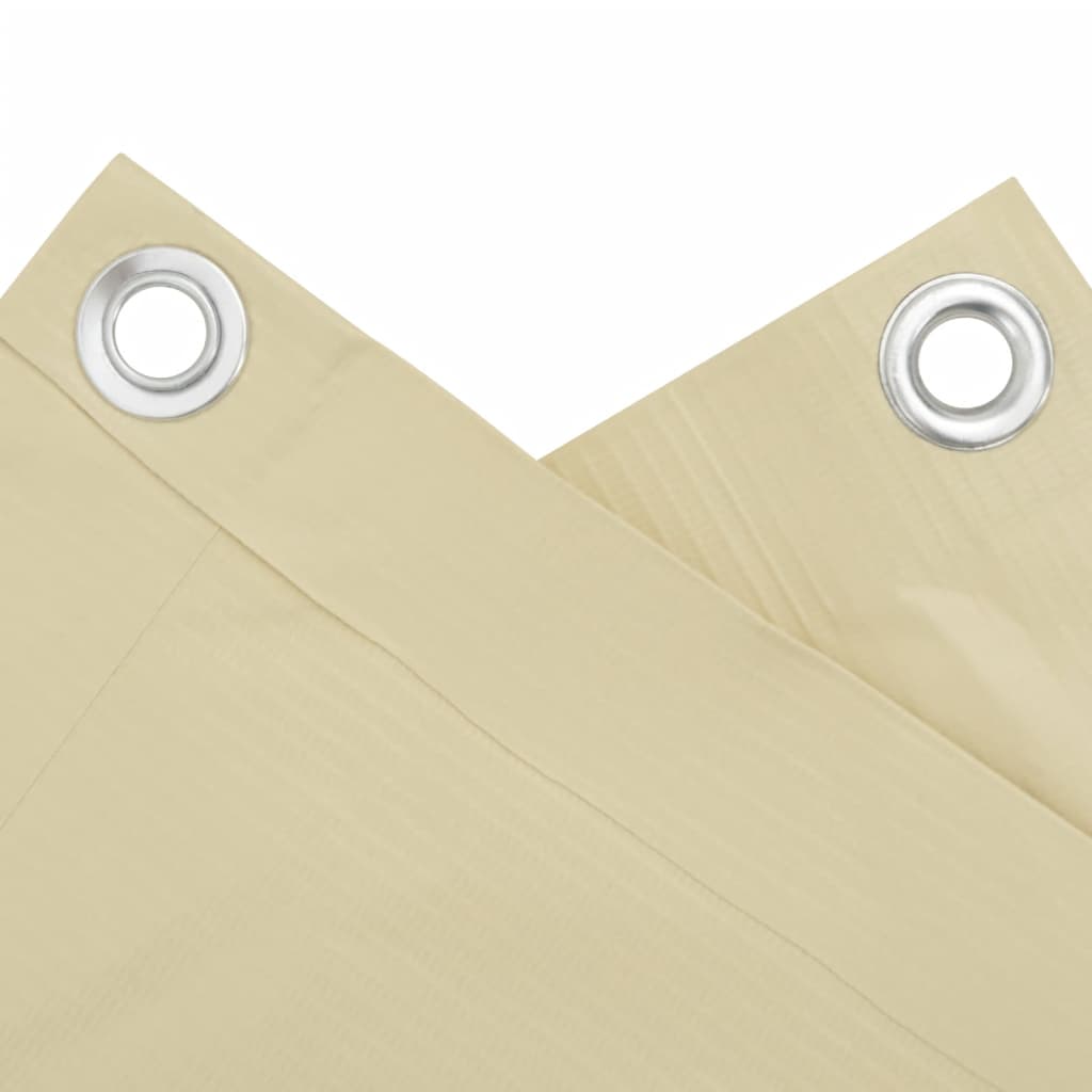 vidaXL Écran d'intimité de jardin crème 600x75 cm PVC