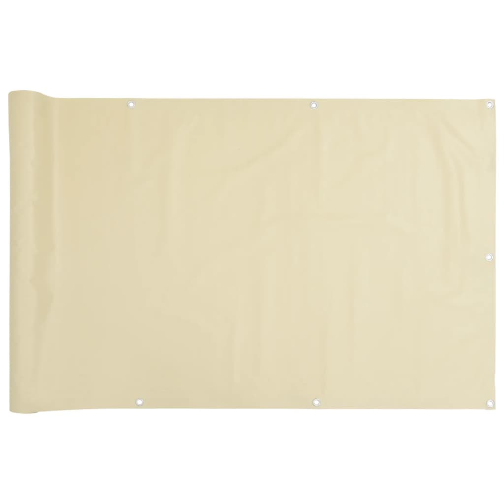 vidaXL Écran d'intimité de jardin crème 800x75 cm PVC