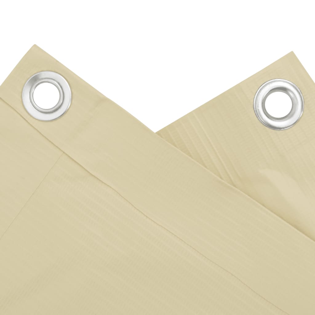 vidaXL Écran d'intimité de jardin crème 800x75 cm PVC