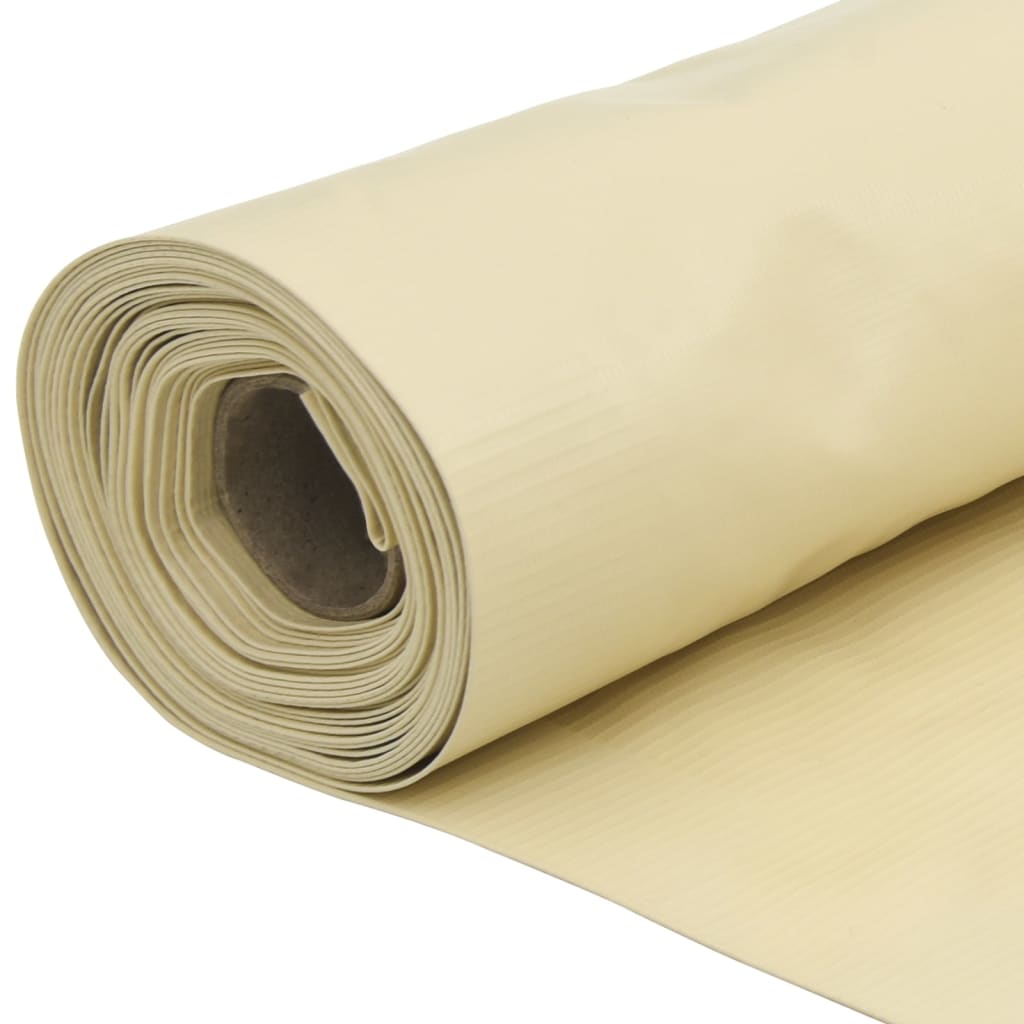 vidaXL Écran d'intimité de jardin crème 800x75 cm PVC
