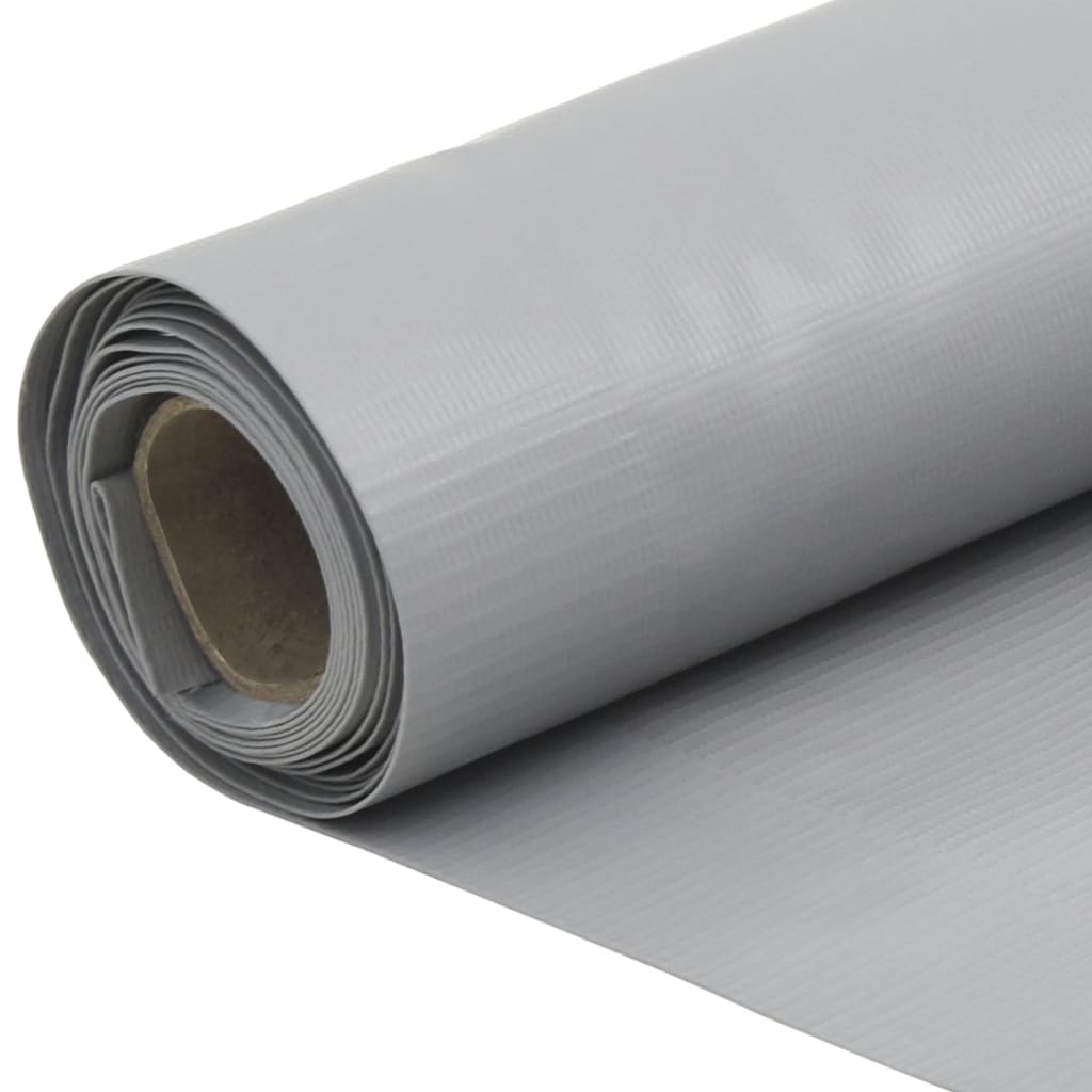 vidaXL Écran d'intimité de jardin gris 500x90 cm PVC