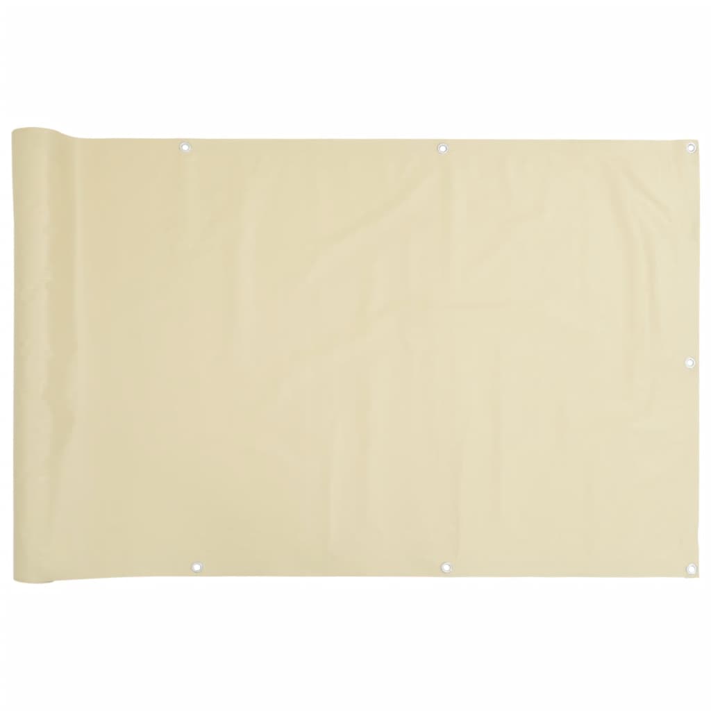 vidaXL Écran d'intimité de jardin crème 300x90 cm PVC