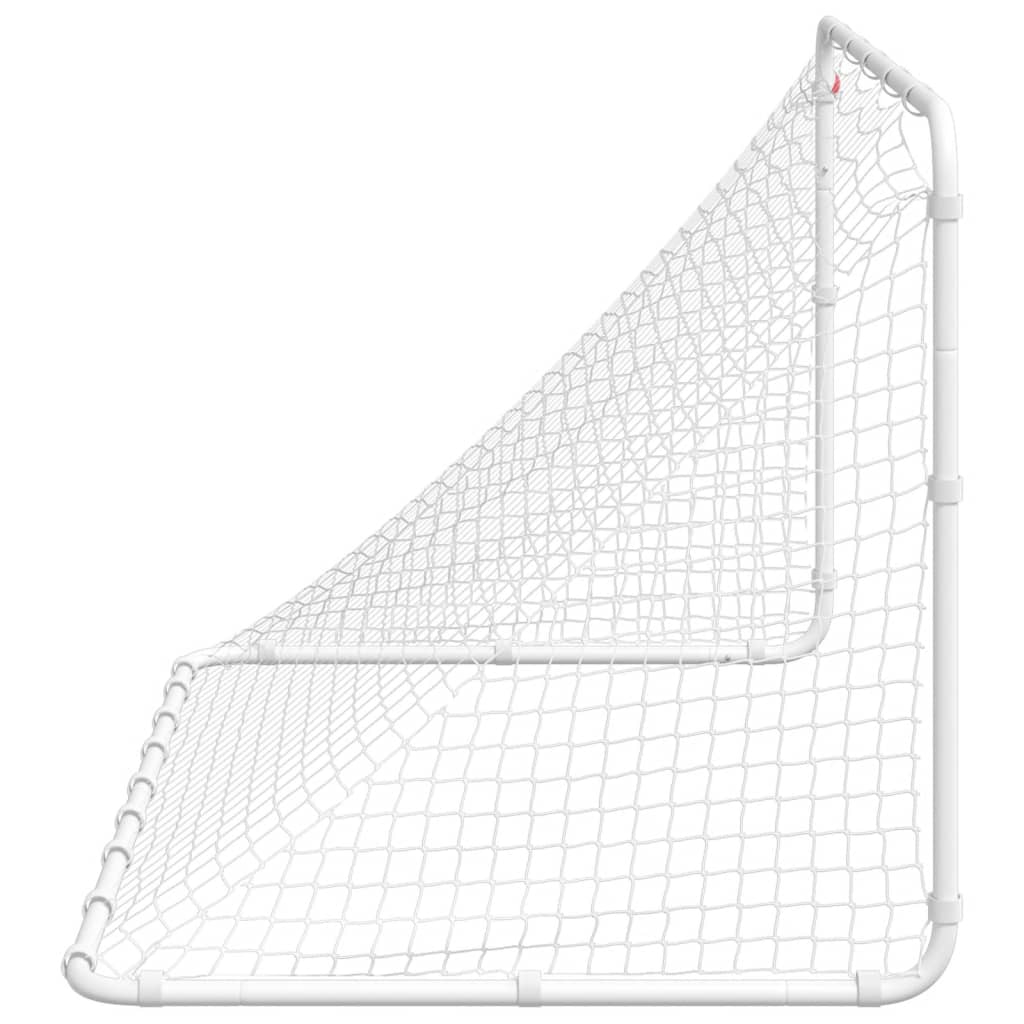 vidaXL But de football blanc 122x81x81 cm acier