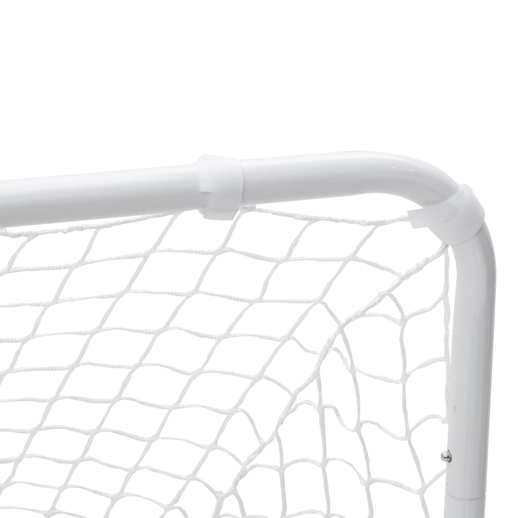 vidaXL But de football blanc 122x81x81 cm acier