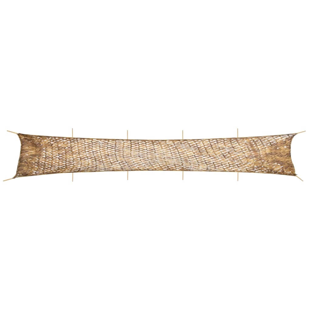 vidaXL Filet de camouflage avec sac de rangement 1038x137 cm sable