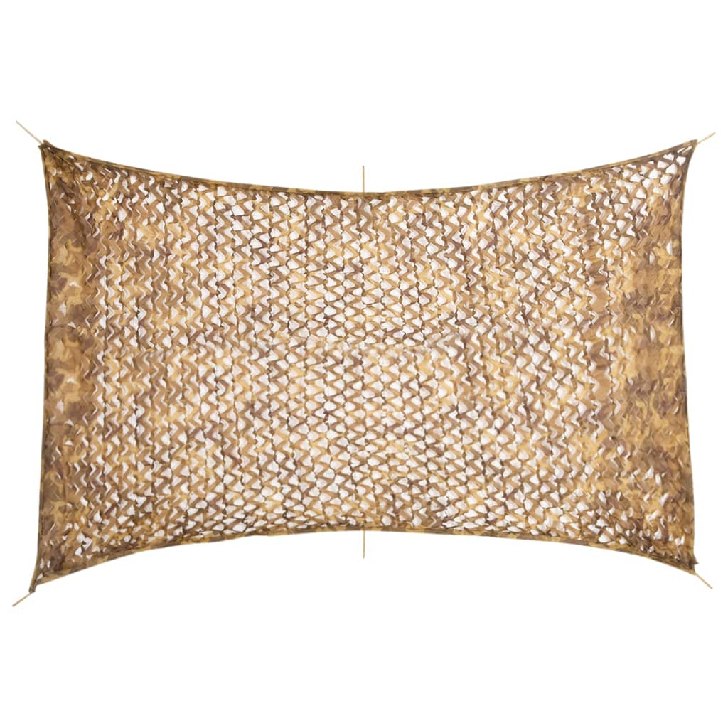 vidaXL Filet de camouflage avec sac de rangement 410x285 cm sable