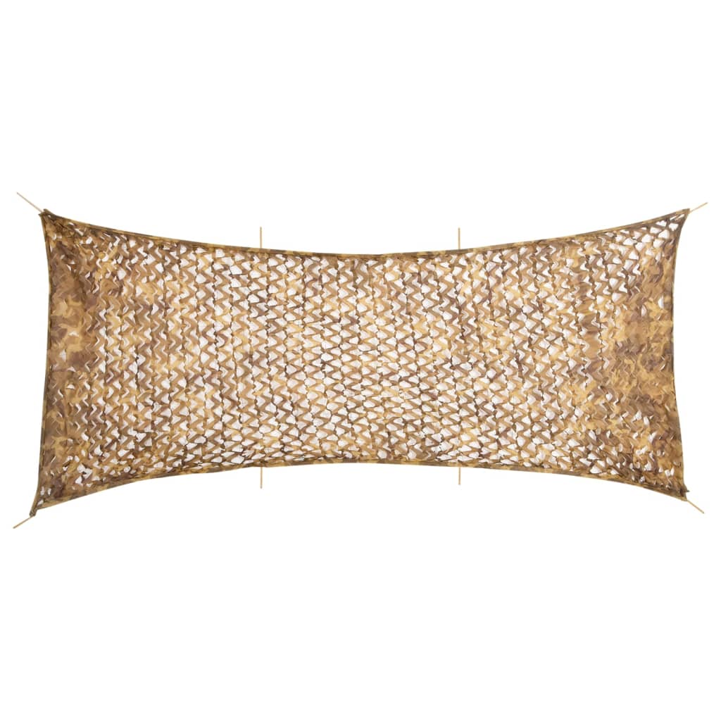 vidaXL Filet de camouflage avec sac de rangement 627x290 cm sable