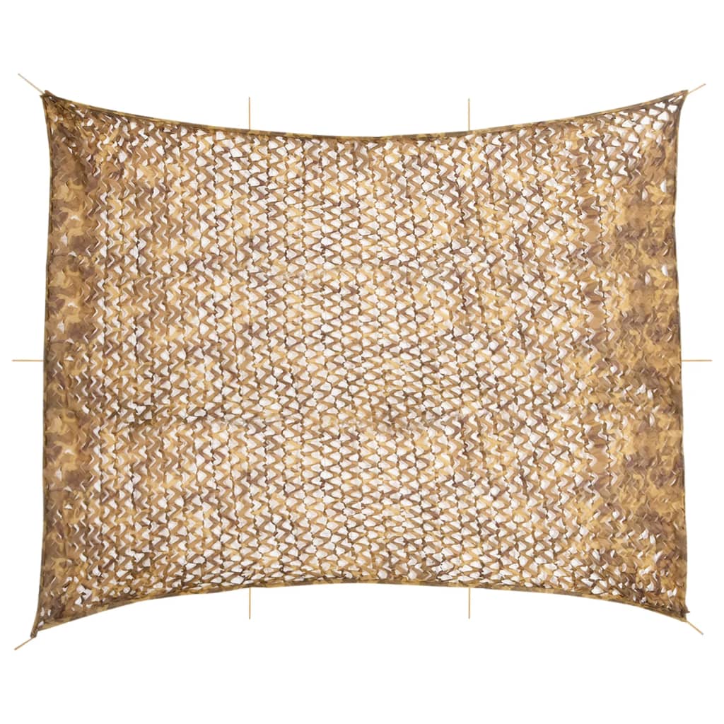 vidaXL Filet de camouflage avec sac de rangement 618x512 cm sable