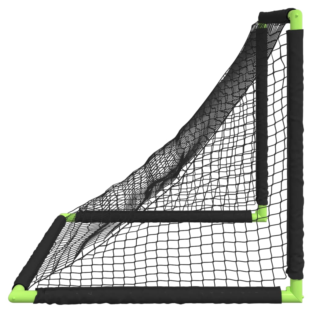 vidaXL But de football pour enfants pliable noir 90x64x64 cm