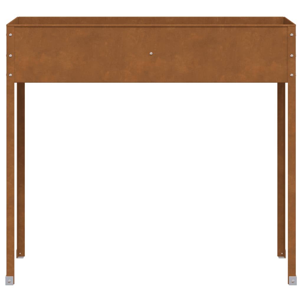 vidaXL Jardinière 100,5x40,5x90 cm acier résistant aux intempéries