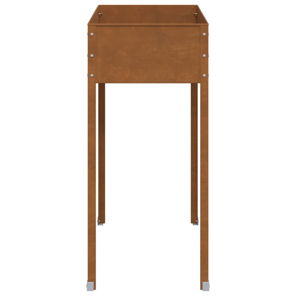 vidaXL Jardinière 100,5x40,5x90 cm acier résistant aux intempéries