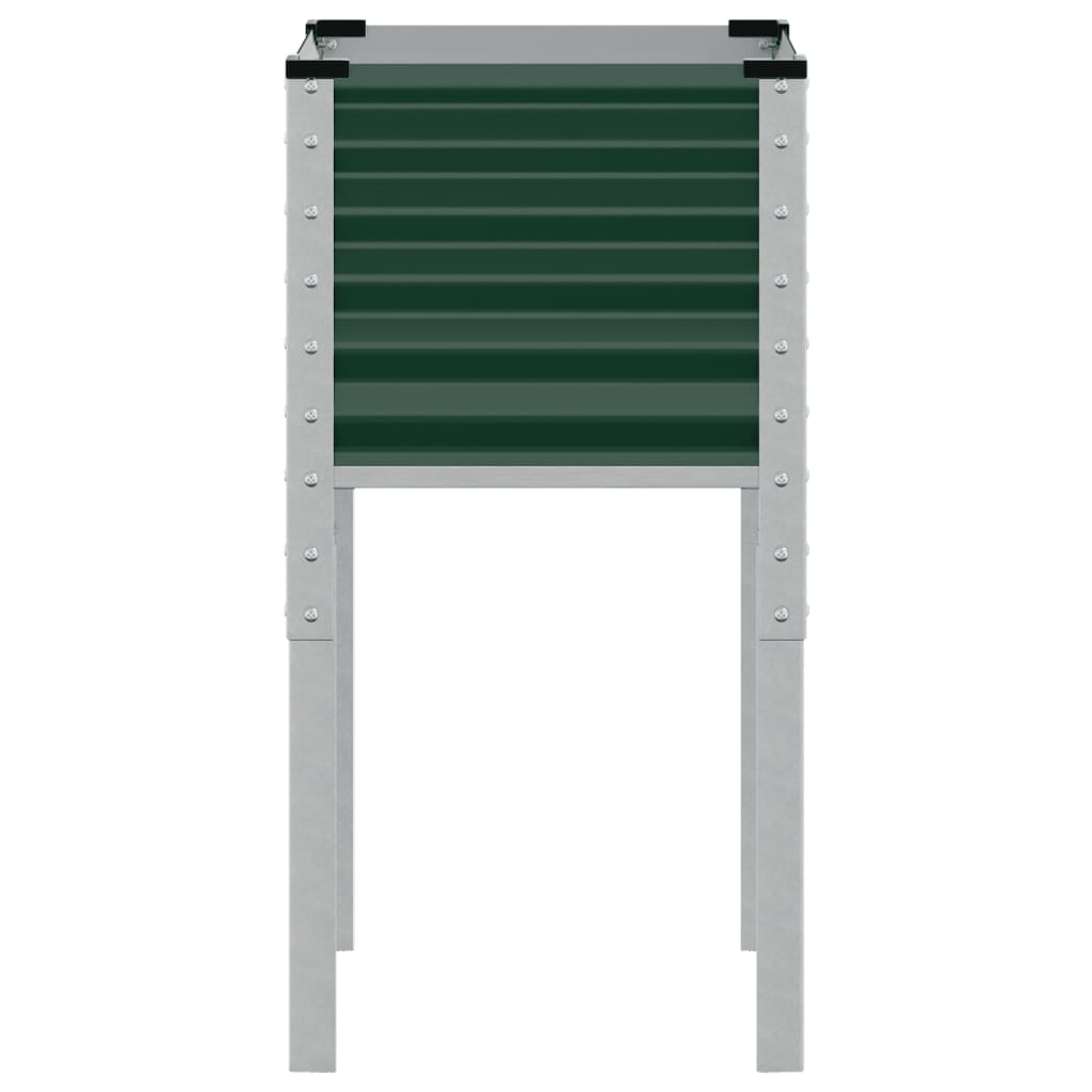 vidaXL Jardinière vert 45x45x88 cm acier
