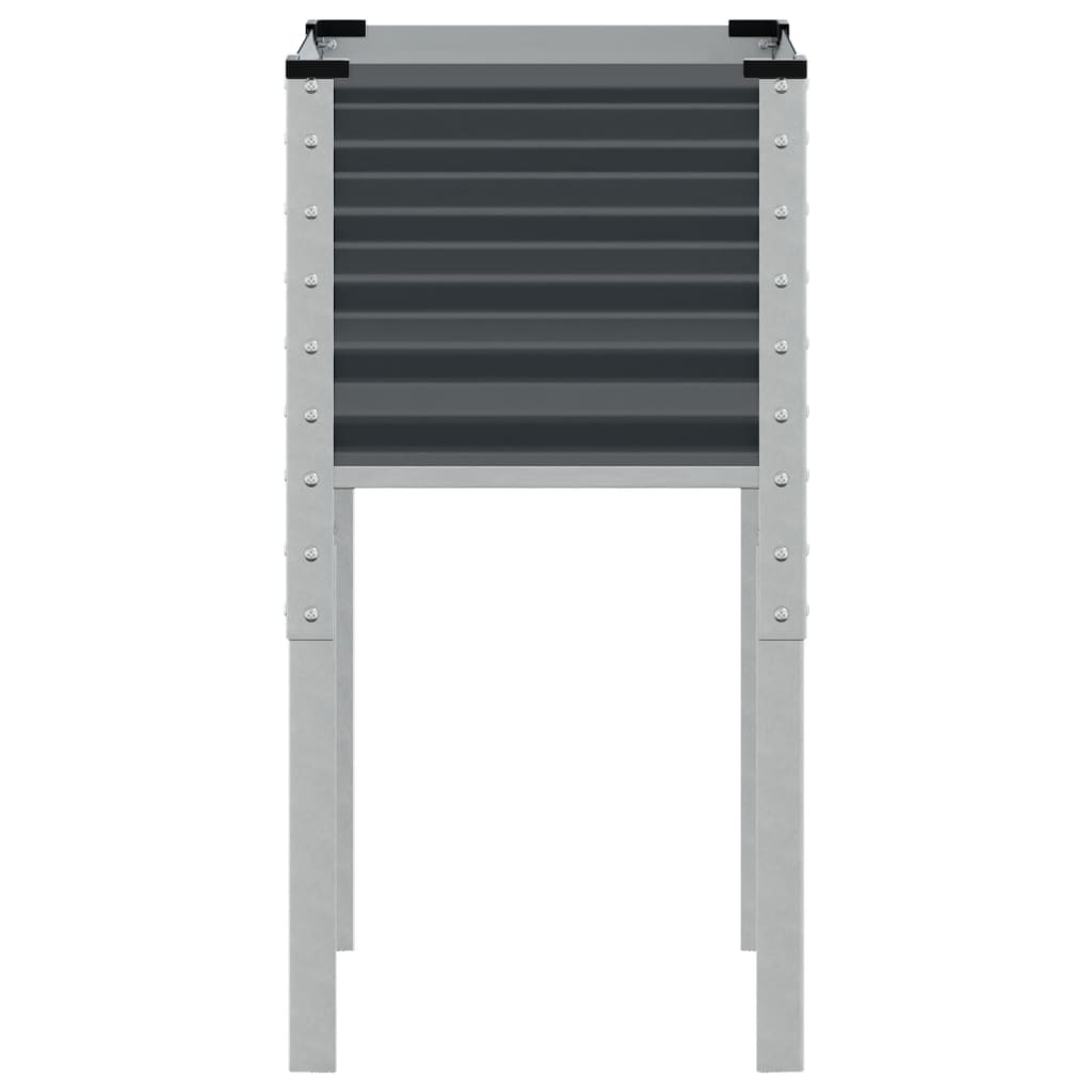 vidaXL Jardinière anthracite 45x45x88 cm acier