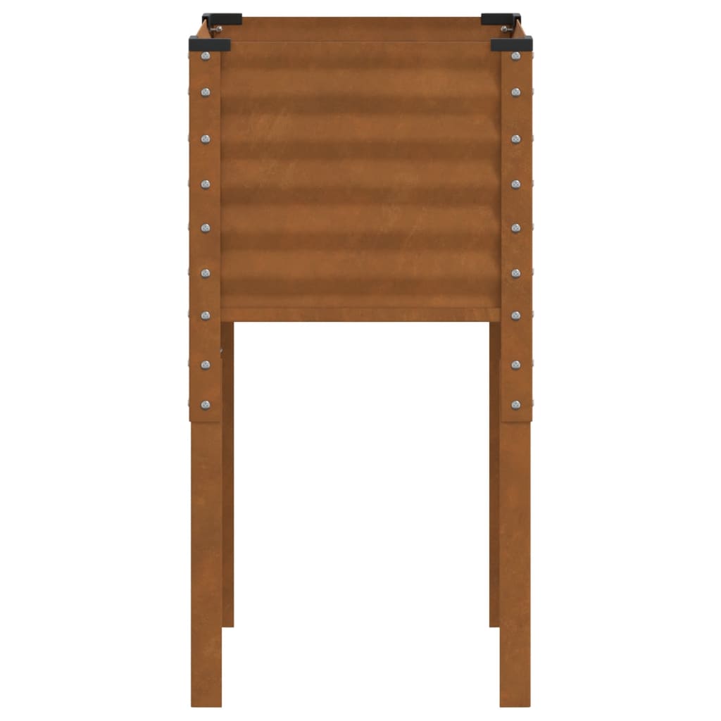 vidaXL Jardinière 45x45x88 cm acier résistant aux intempéries