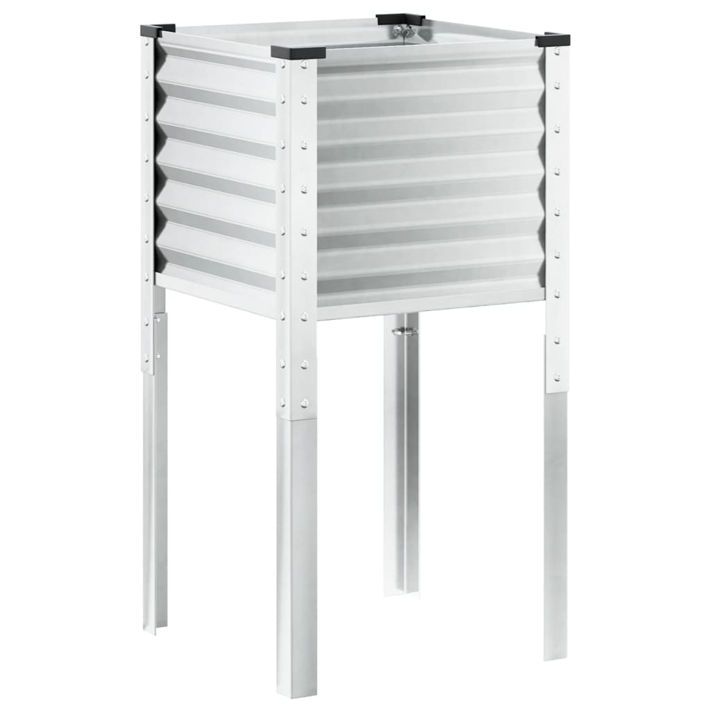 vidaXL Jardinière 45x45x88 cm acier résistant aux intempéries