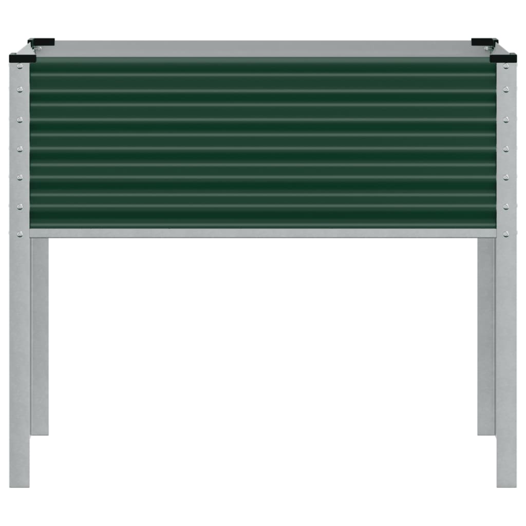 vidaXL Jardinière vert 100x41x90 cm acier