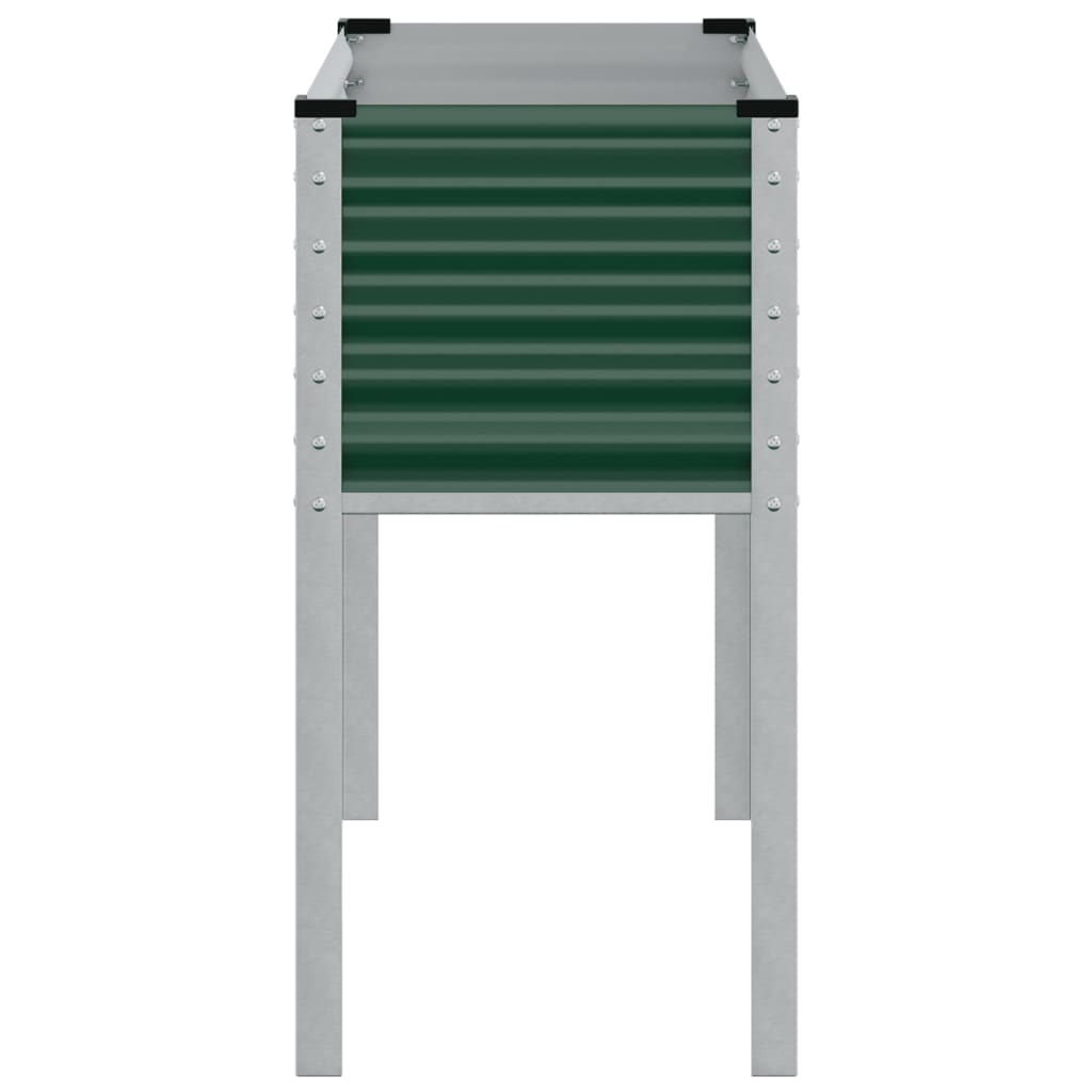 vidaXL Jardinière vert 100x41x90 cm acier