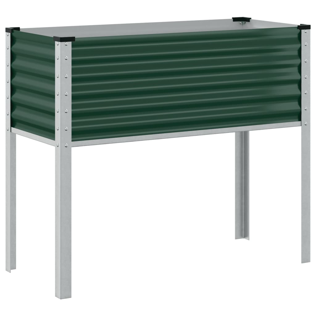 vidaXL Jardinière vert 100x41x90 cm acier