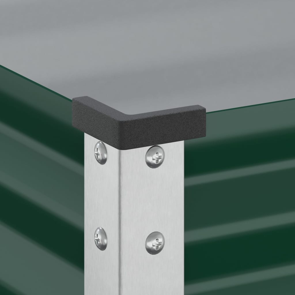 vidaXL Jardinière vert 100x41x90 cm acier