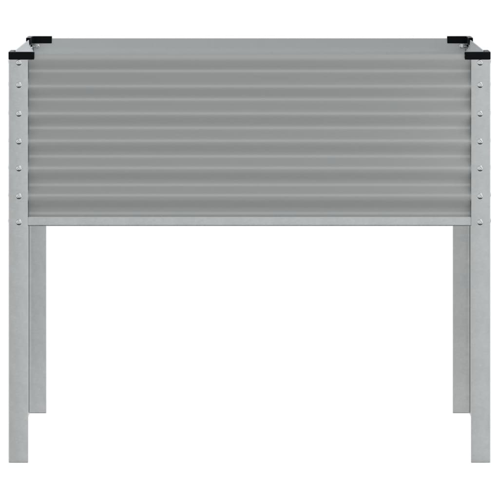 vidaXL Jardinière gris 100x41x90 cm acier