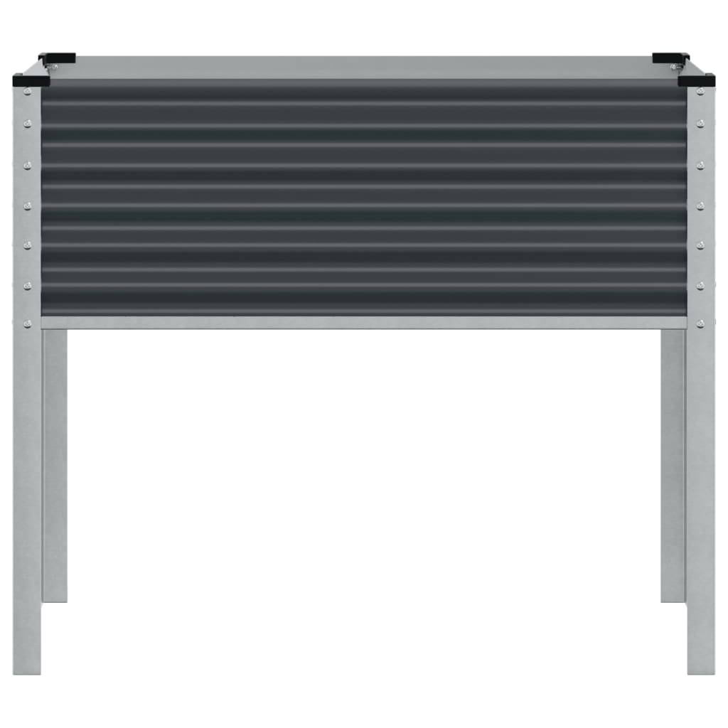 vidaXL Jardinière anthracite 100x41x90 cm acier